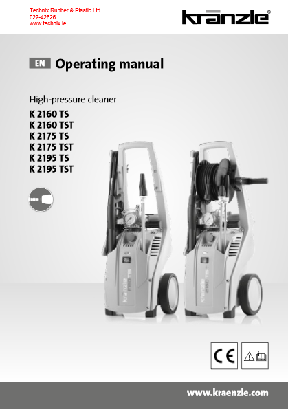 Kranzle K2175 Operating Manual